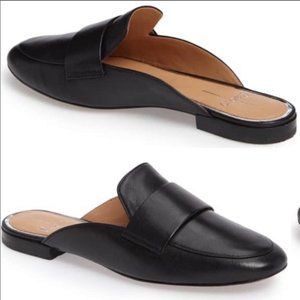 LINEA Paolo Black Annie Slip-On Leather Mules 6,5